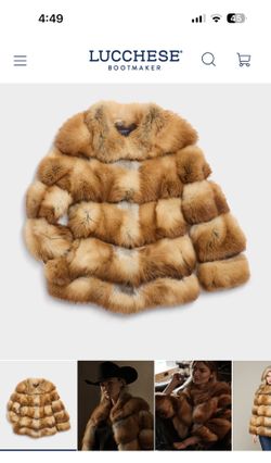 LUCCHESE CANADIAN RED FOX FUR JACKET