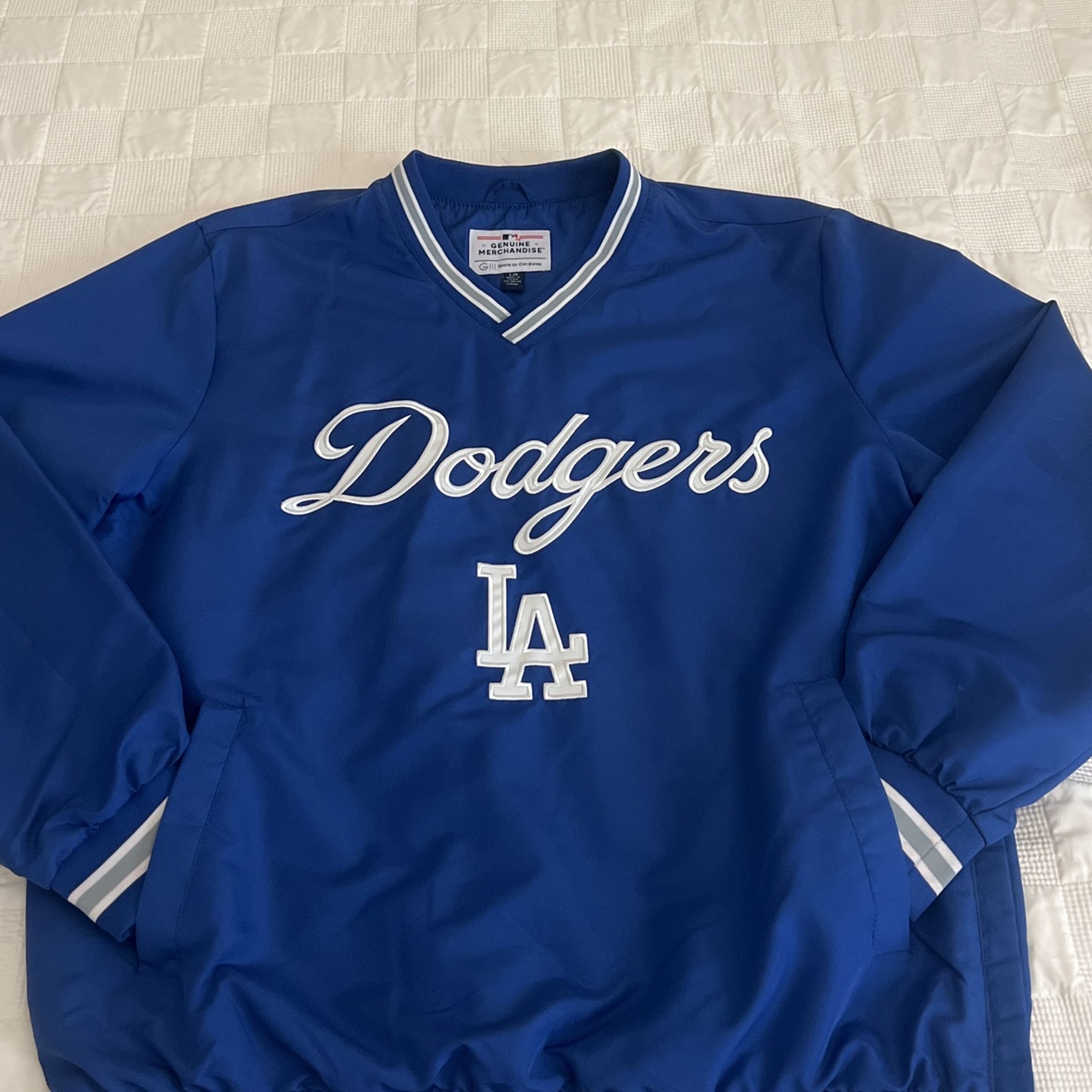 Los Angeles Dodgers Genuine Merchandise Windbreaker Men’s Jacket: Size Large: Blue