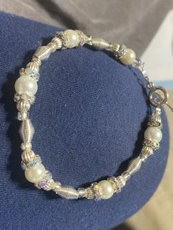 Homemade Glass Bead Bracelets $8 Ea Or 2/ $14