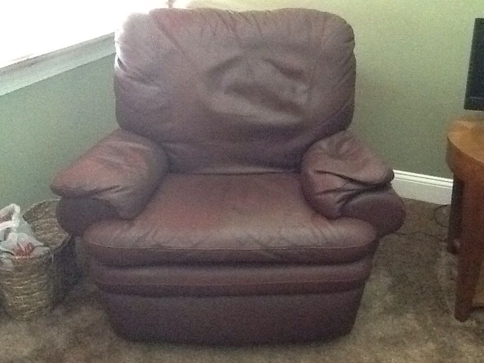 Natuzzi leather recliner