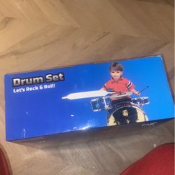 BLUE DRUM SET kids 