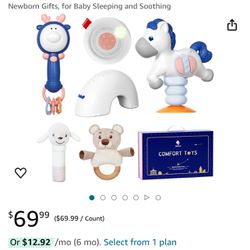 New Giftbox White Noise Sound Machine with Projector Nightlight and other Baby Toys - Evoceler $35 Today 