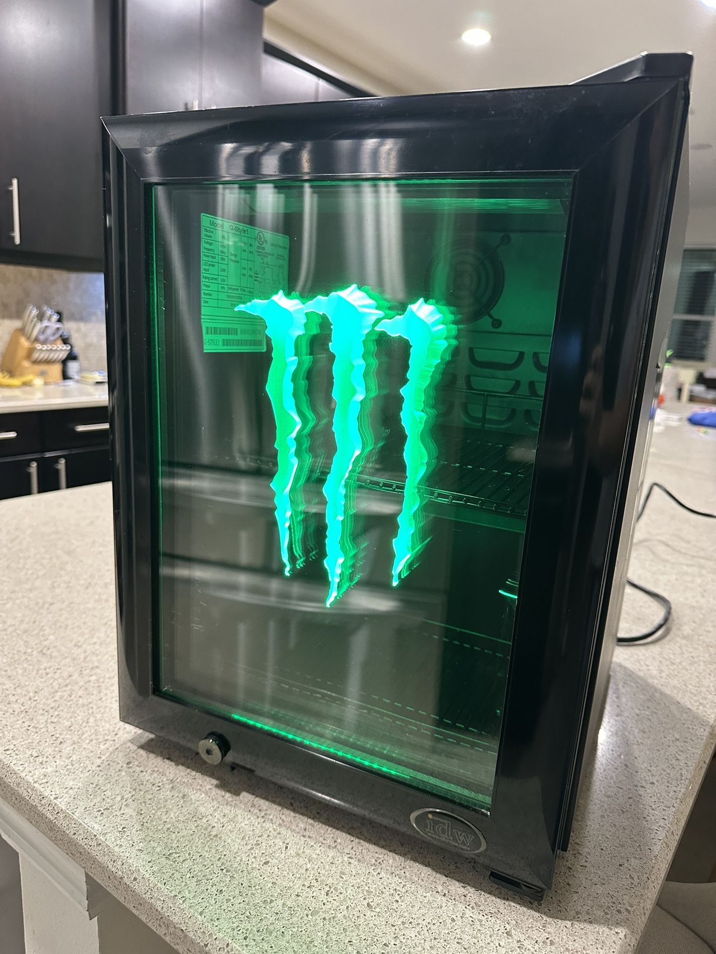 Monster Energy LED mini fridge 
