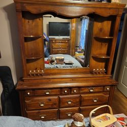 Dresser, Mirror Nightstand