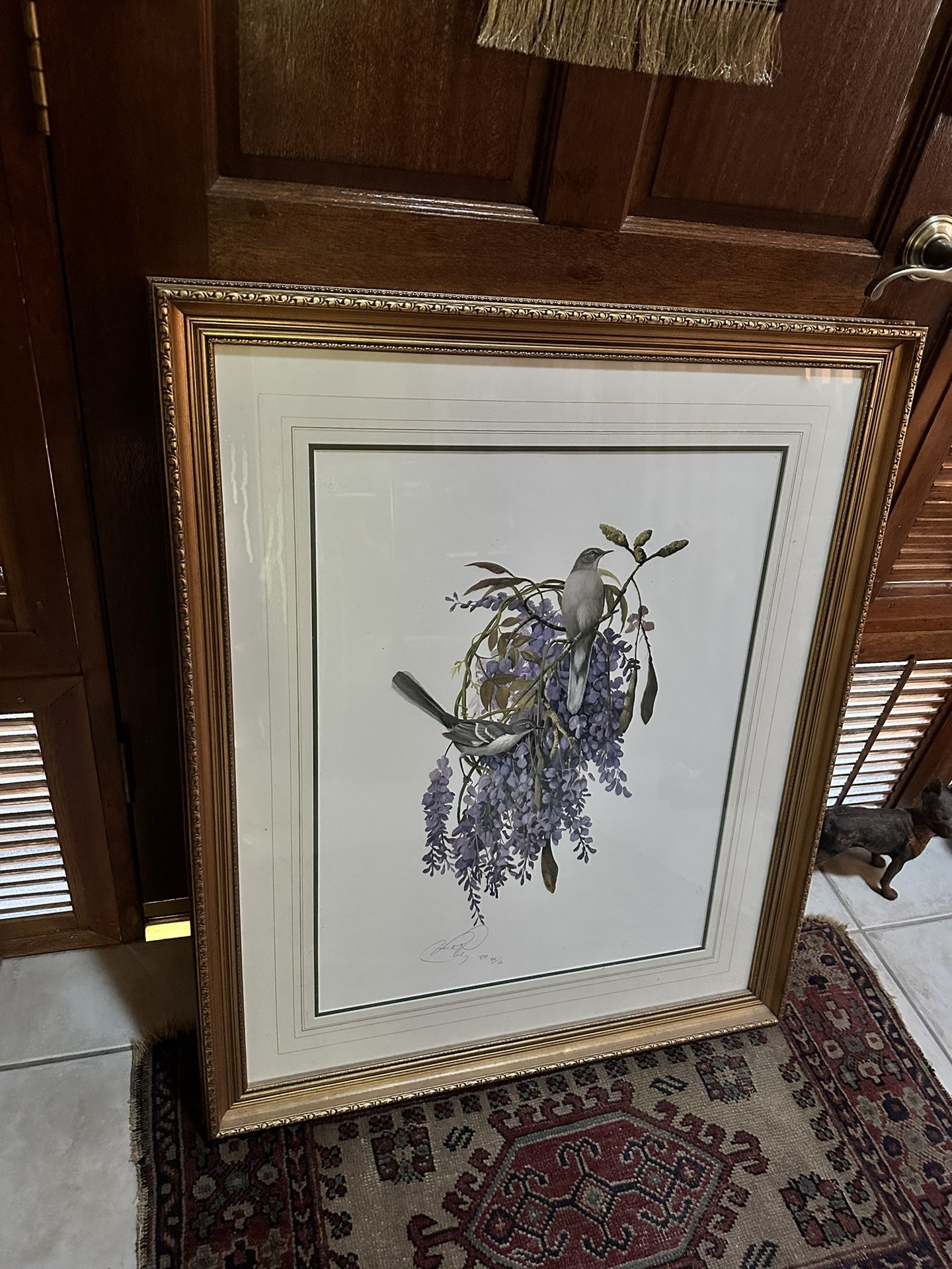 C. Ford Riley Print Mocking Birds In Whisteria