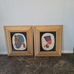 Framed Real Papyrus Art