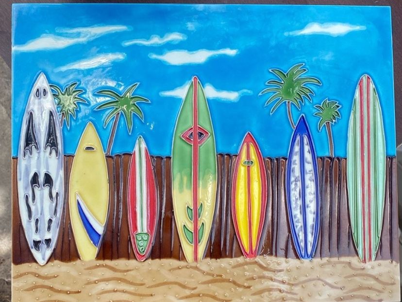 Surf Decor Tile art