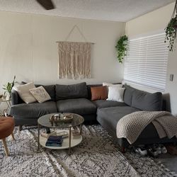 Grey Living Spaces couch 