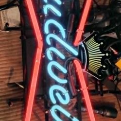 Neon Budweiser Sign