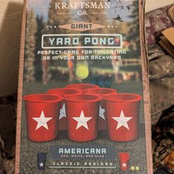 Giant yard pong game