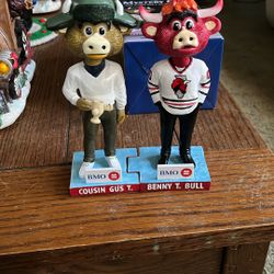 Windy City Bulls Bobbleheads Gus T And Benny 2 Joining Christmas Vacation Themed