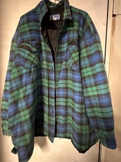 Vintage Flannel plaid Jacket 4XL