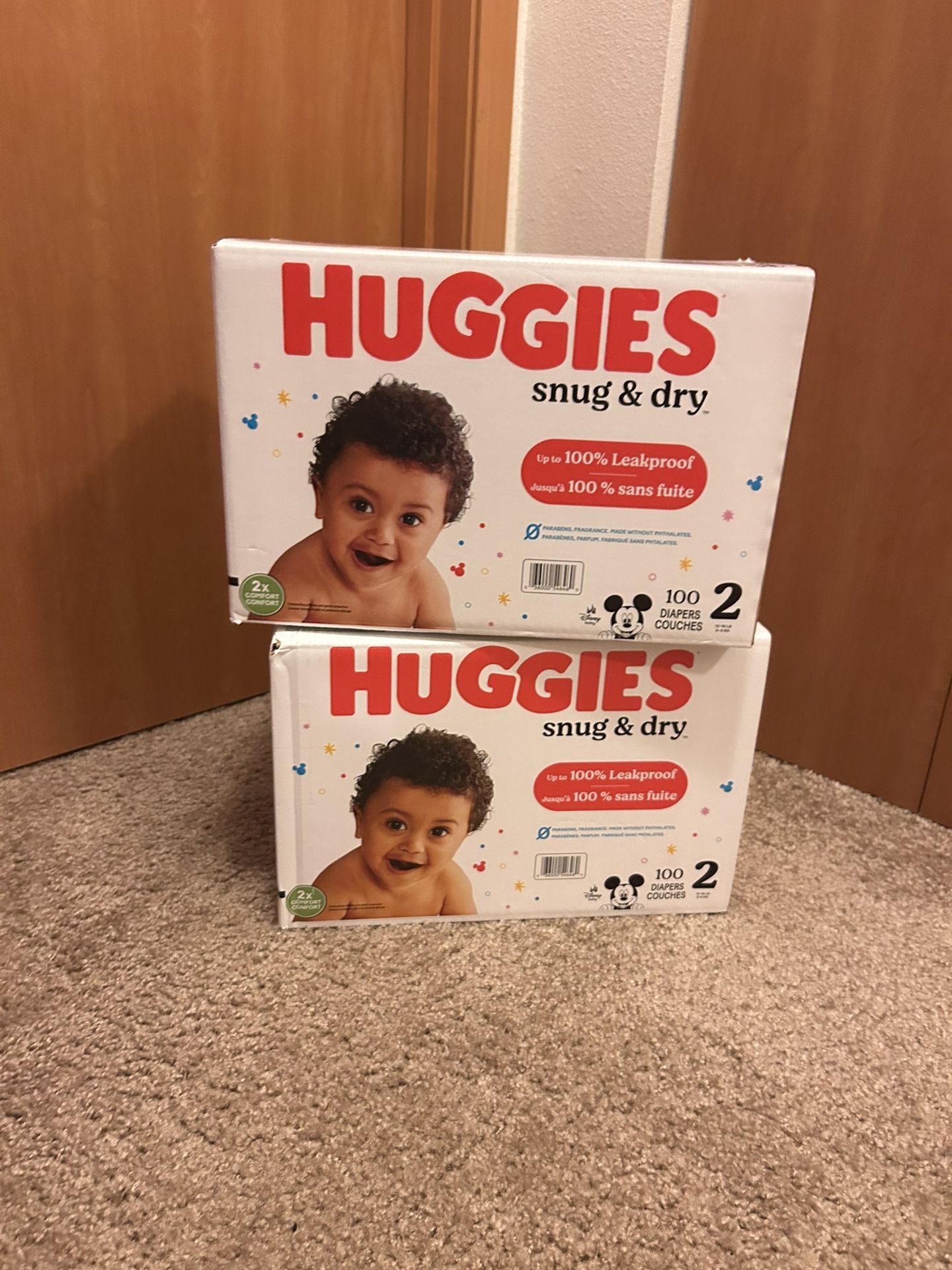 Huggies Snug And Dry Size 2 Pack Of 2 Leakproof
