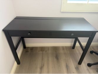 Moving Sale – IKEA HEMNES Black 2-Drawer Desk – $95 OBO
