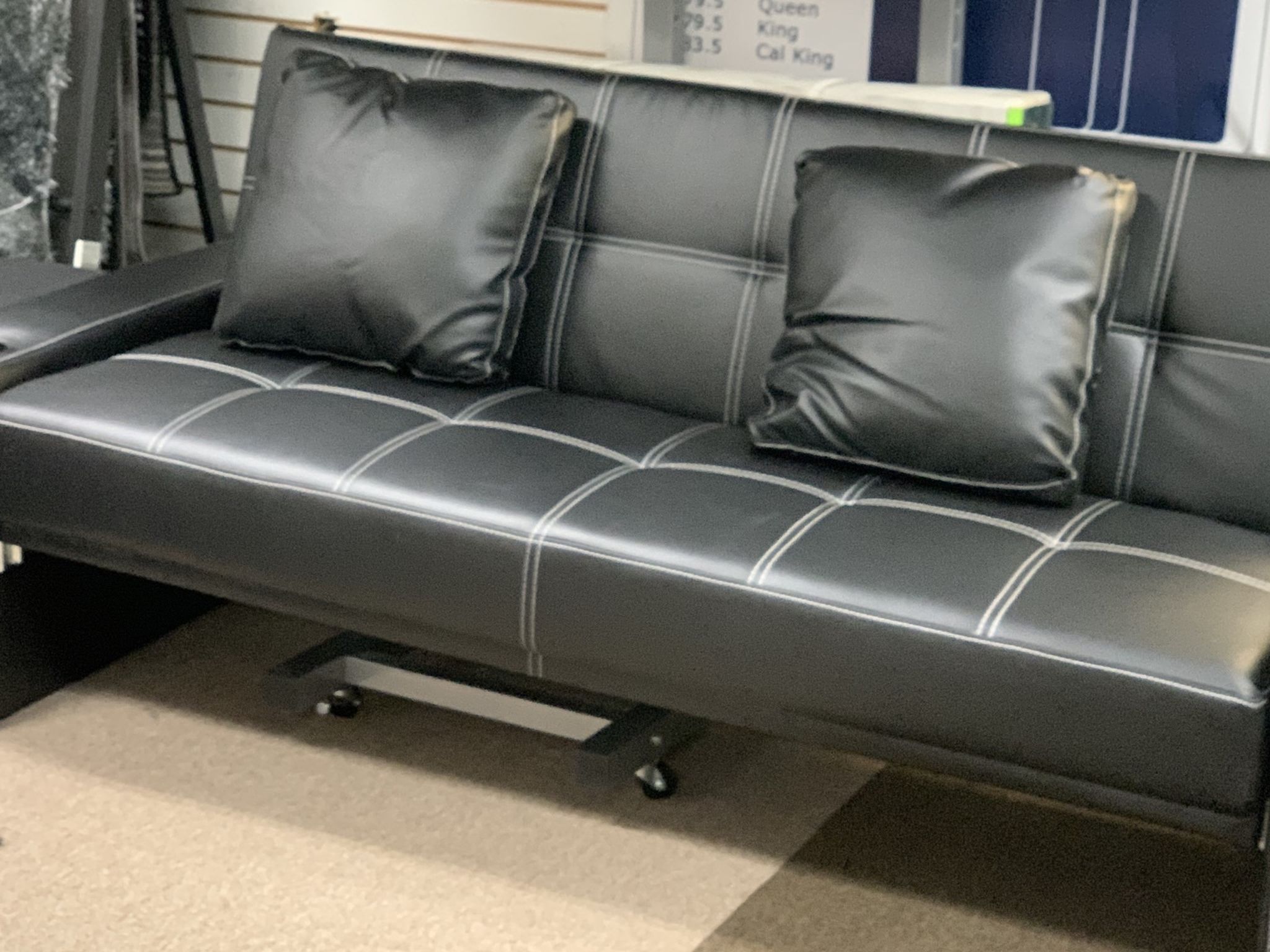 🛌🛋BLOWOUT SALE NOW🔥‼️FUTON SOFA BED PU LEATHER🛋🛌