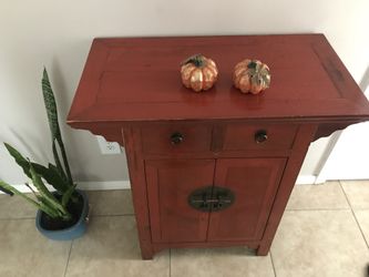 Antique wood cabinet