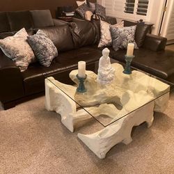 Living room coffee table and end table Z gallerie.