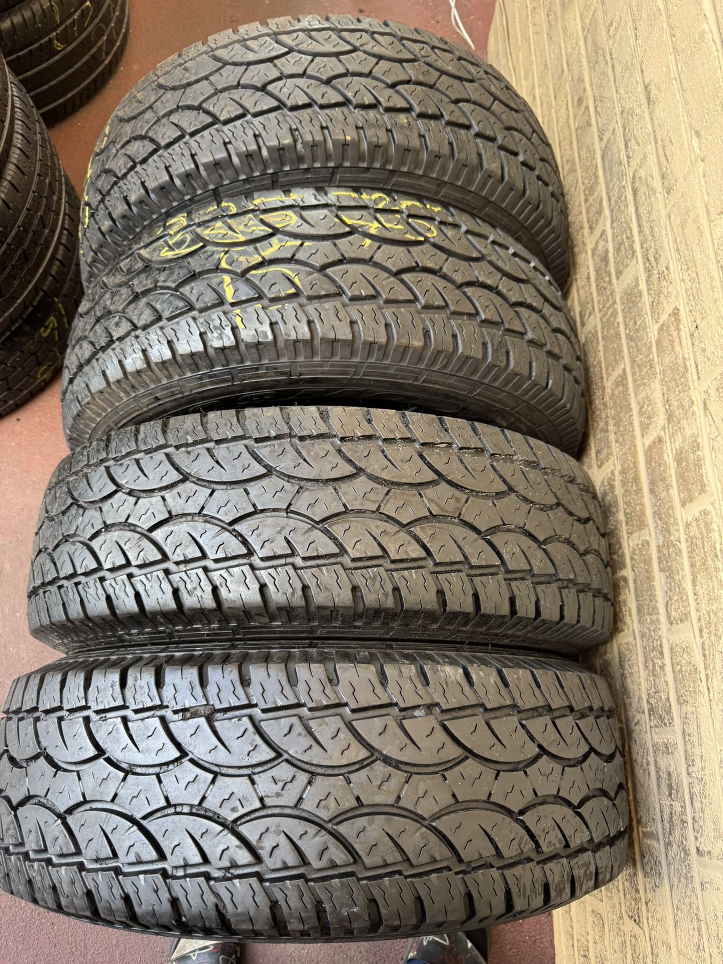 Set of 4 nice Tires 235/75/15 ( We Install & Balance)