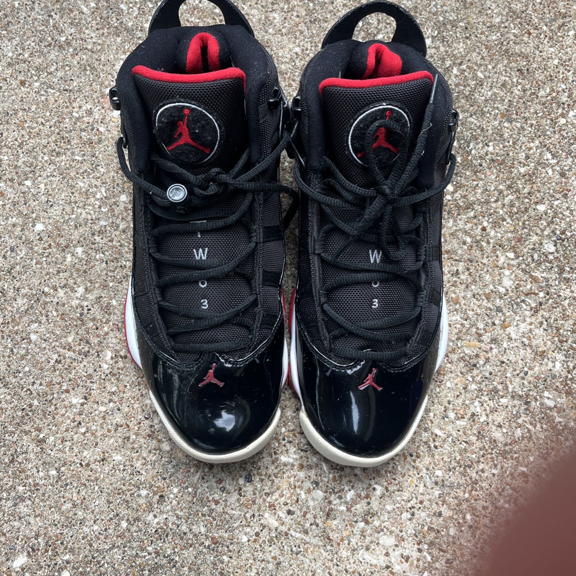 Jordan Bred Six Rings Sz 10.5