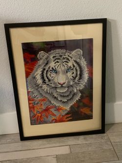 Framed diamond dot art