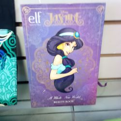 an e.l.f. Disney Jasmine Beauty Book, a collectible makeup palette inspired by the Disney princess.