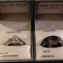 Three Ring Wedding Set