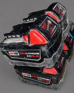 Milwaukee M18 XC5.0 batteries