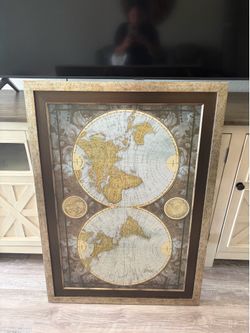 Vintage style world map