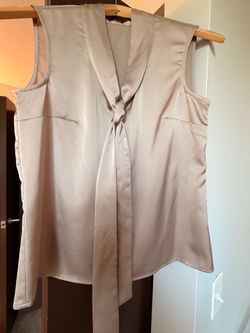 Silk blouse,champagne color, S