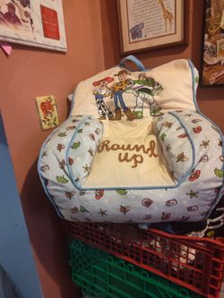Cute toy story Little sofa chair cushiony chair $6 excellent condition