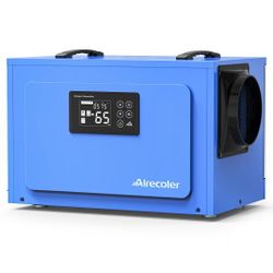 125 Pint Commercial Dehumidifier for Crawlspaces & Basements with Drain Hose | Airecoler GT-X5 (2.2)
