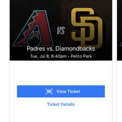 Padres Vs Diamondbacks 7/8/25