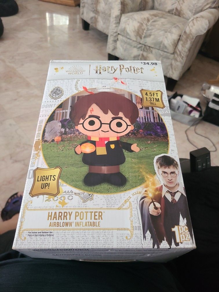 Harry Potter Gemmy Airblown LED Inflatable 4.5ft Halloween Decoration M9
