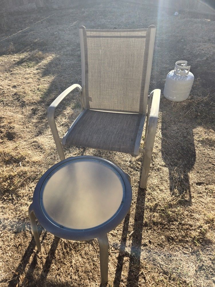 Patio Chair And Table