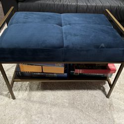 Wayfair Gold/blue Ottoman