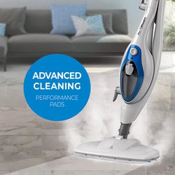 PurSteam Steam Mop Cleaner 10-in-1 with Convenient Detachable Handheld Unit, Laminate/Hardwood/Tiles/Carpet Kitchen - Garment - Clothes - Pet Friendly