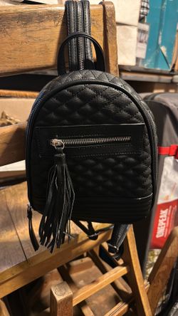 Black backpack purse
