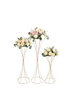 New in the box Flower Stands,Tabletop Wedding Flower Trumpet Vase,Decorative Centerpiece,Tall Versatile Flower Arrangement Flower Vase Stand,Decoratio