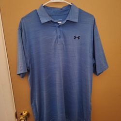 Under Armour Heat Gear Loose Fit Men's Polo Shirt Size Large 