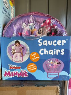 Disney Minnie Mouse 19” Toddler Saucer Chair, Pink