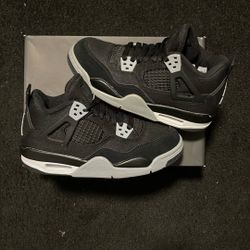 Air Jordan 4 Black Canvas 