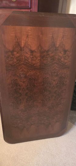 Vintage Antique German Dark Oak Wood Coffee table