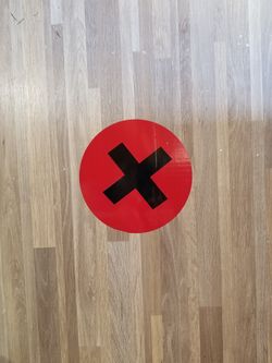 Social Distance Mark Stickers