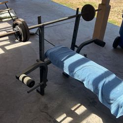 Weight Bench With 90 Lb.