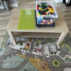 Lego Table With Rug 