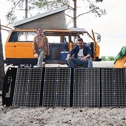 ELECAENTA 120W Portable Folding Solar Panel for Power Station