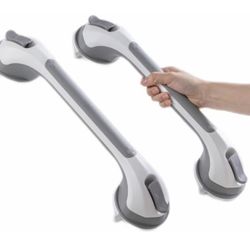 2 Pack Suction Shower Grab Bars for Bathtubs and Showers