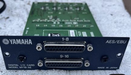 Yamaha MY16-AE AES/EBU Digital 1/0 Card