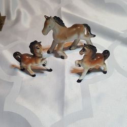 Vintage Bone China Horses
