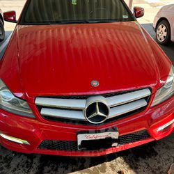 2012 Red Mercedes Benz C250 Coupe